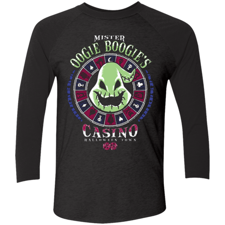 T-Shirts Vintage Black/Vintage Black / X-Small Oogies Casino Men's Triblend 3/4 Sleeve