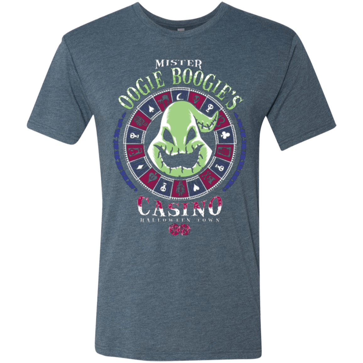 T-Shirts Indigo / Small Oogies Casino Men's Triblend T-Shirt
