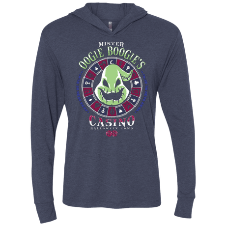 T-Shirts Vintage Navy / X-Small Oogies Casino Triblend Long Sleeve Hoodie Tee