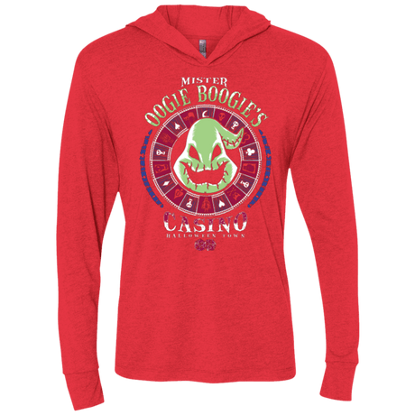T-Shirts Vintage Red / X-Small Oogies Casino Triblend Long Sleeve Hoodie Tee