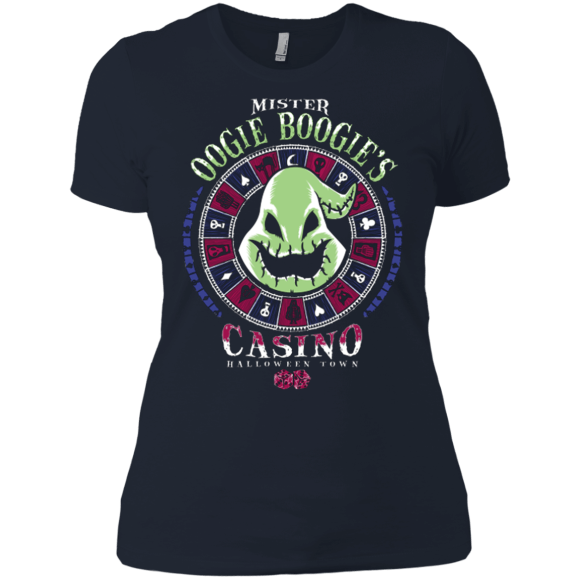 T-Shirts Midnight Navy / X-Small Oogies Casino Women's Premium T-Shirt