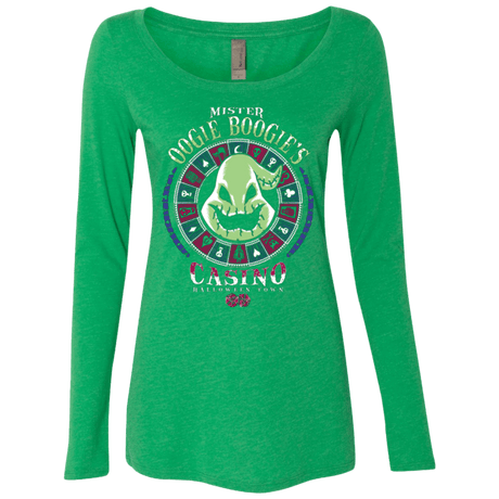 T-Shirts Envy / Small Oogies Casino Women's Triblend Long Sleeve Shirt