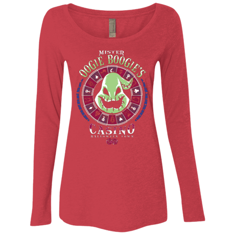 T-Shirts Vintage Red / Small Oogies Casino Women's Triblend Long Sleeve Shirt