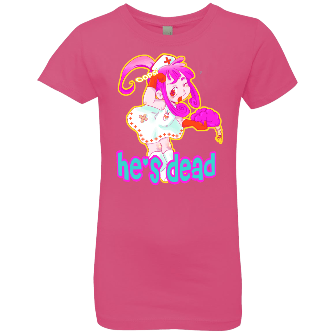 T-Shirts Hot Pink / YXS Oopsi Girls Premium T-Shirt