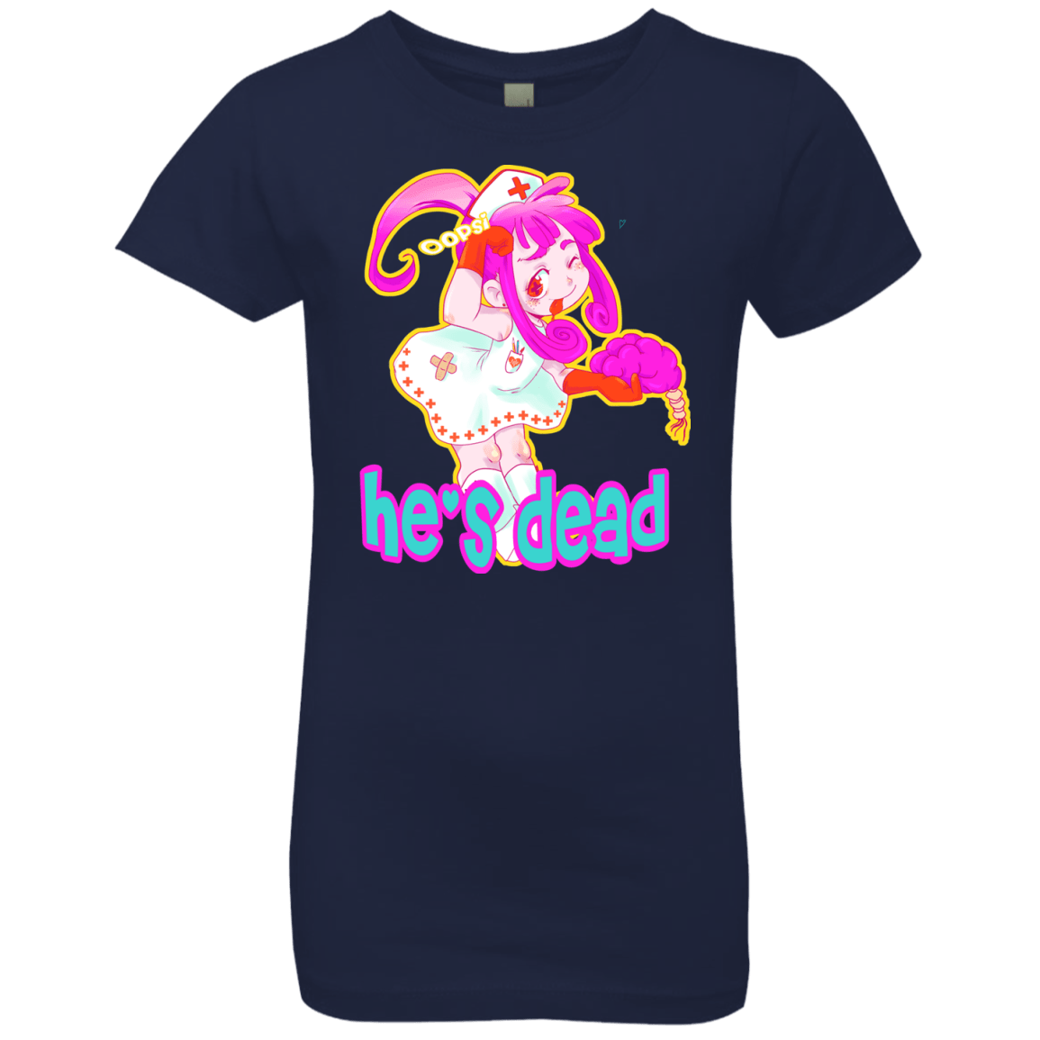 T-Shirts Midnight Navy / YXS Oopsi Girls Premium T-Shirt