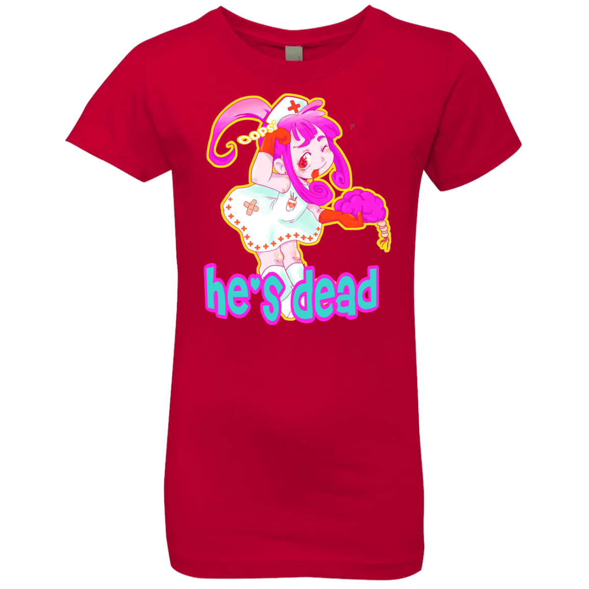 T-Shirts Red / YXS Oopsi Girls Premium T-Shirt