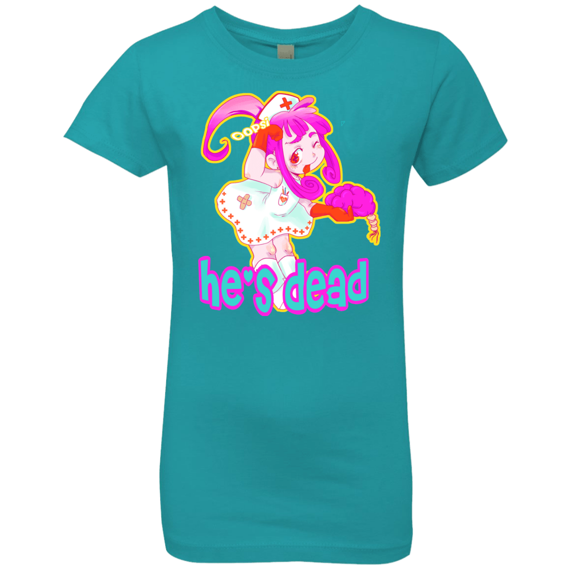 T-Shirts Tahiti Blue / YXS Oopsi Girls Premium T-Shirt