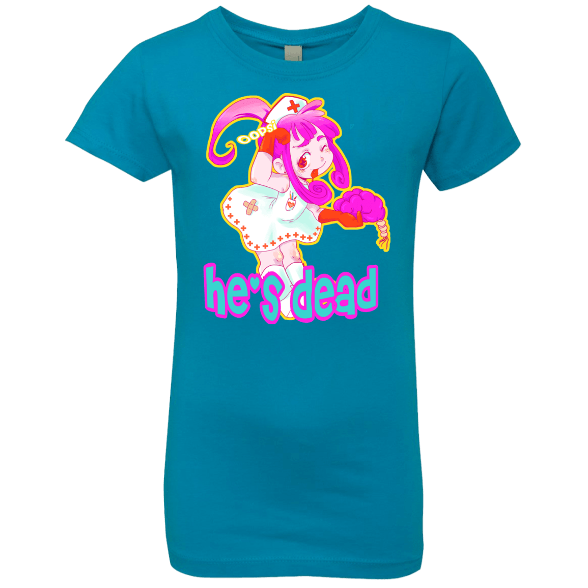 T-Shirts Turquoise / YXS Oopsi Girls Premium T-Shirt