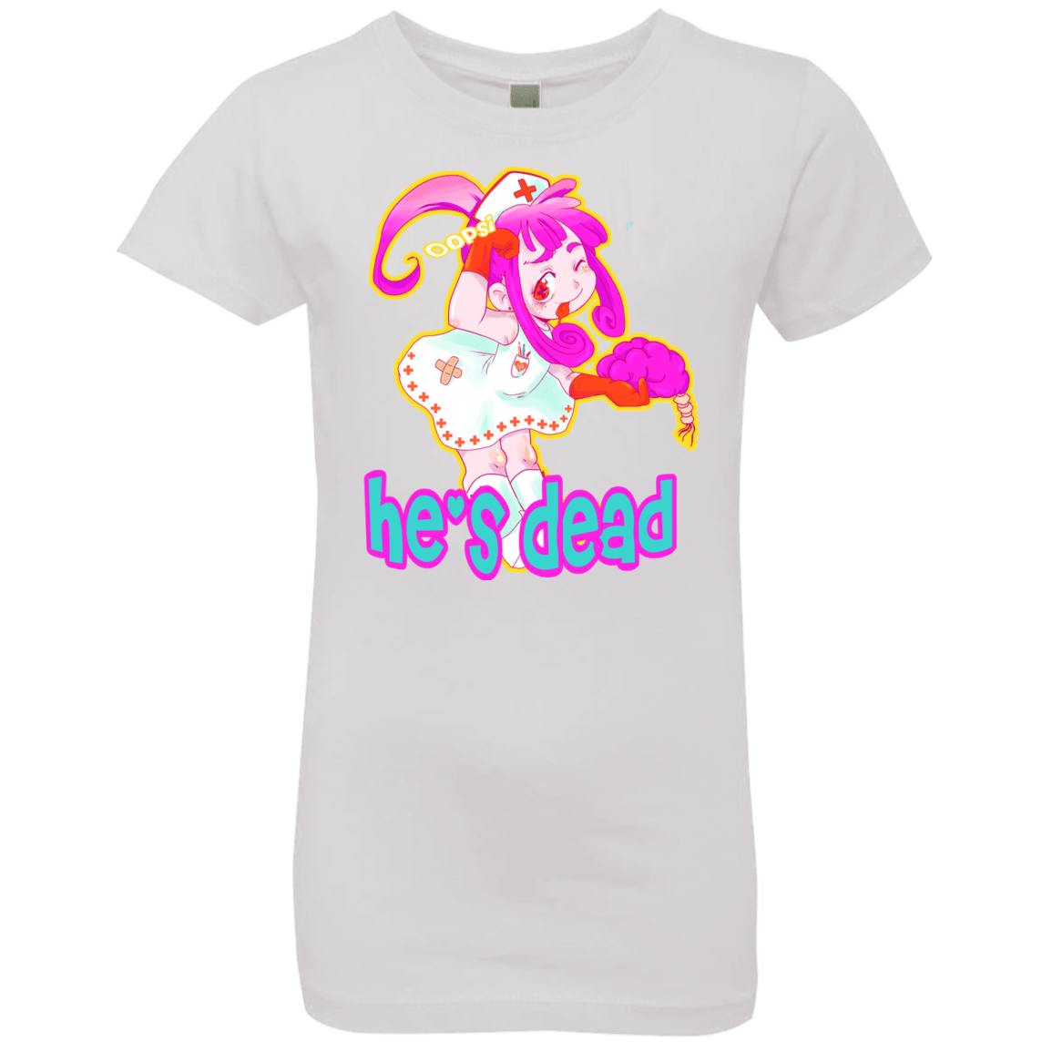 T-Shirts White / YXS Oopsi Girls Premium T-Shirt