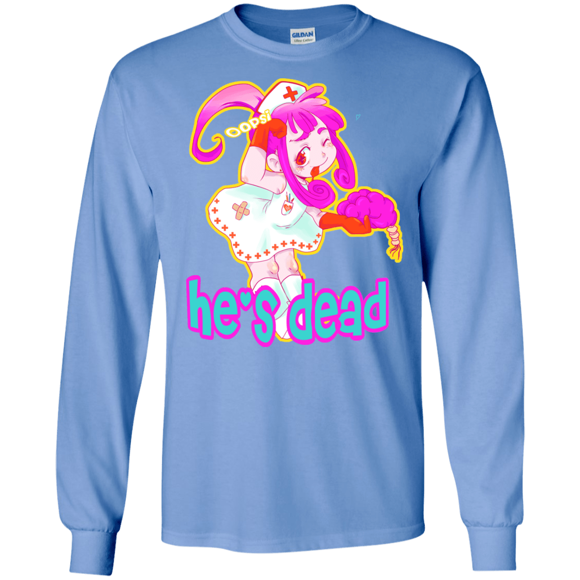 T-Shirts Carolina Blue / S Oopsi Men's Long Sleeve T-Shirt