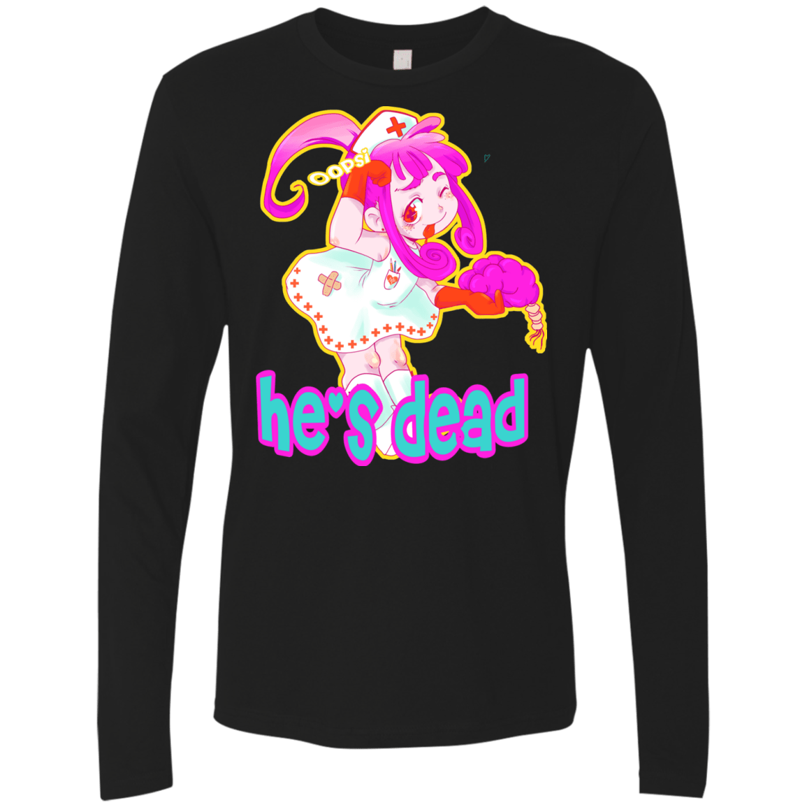 T-Shirts Black / S Oopsi Men's Premium Long Sleeve