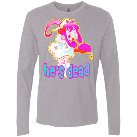 T-Shirts Heather Grey / S Oopsi Men's Premium Long Sleeve