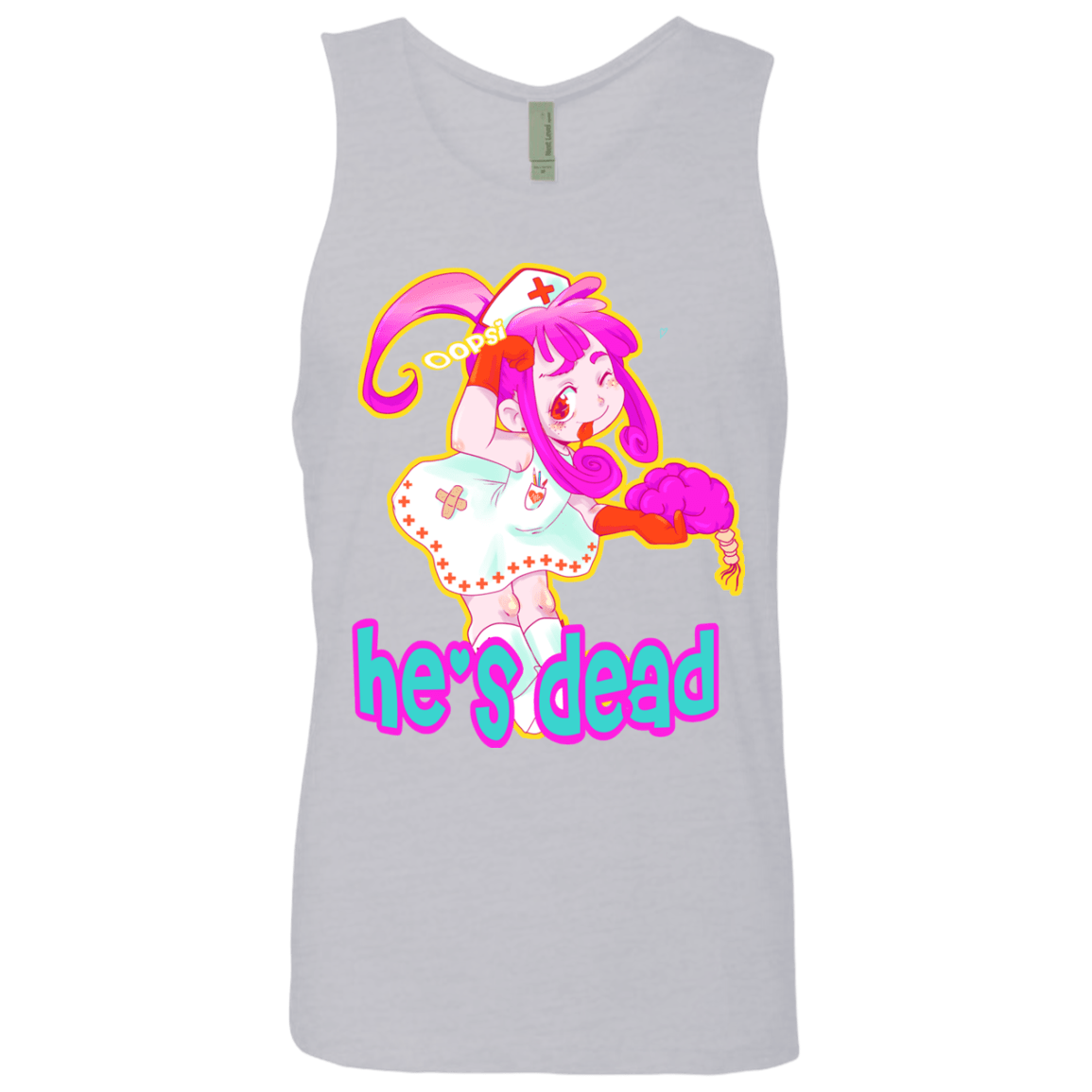 T-Shirts Heather Grey / S Oopsi Men's Premium Tank Top