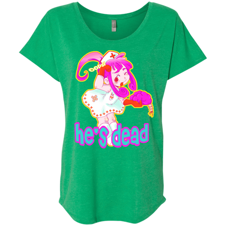 T-Shirts Envy / X-Small Oopsi Triblend Dolman Sleeve