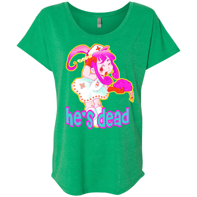 T-Shirts Envy / X-Small Oopsi Triblend Dolman Sleeve