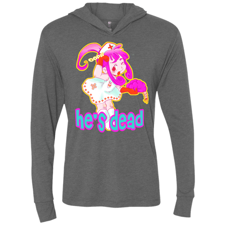 T-Shirts Premium Heather / X-Small Oopsi Triblend Long Sleeve Hoodie Tee