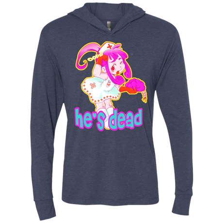 T-Shirts Vintage Navy / X-Small Oopsi Triblend Long Sleeve Hoodie Tee