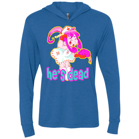 T-Shirts Vintage Royal / X-Small Oopsi Triblend Long Sleeve Hoodie Tee