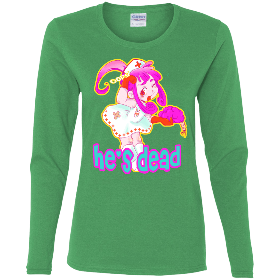 T-Shirts Irish Green / S Oopsi Women's Long Sleeve T-Shirt