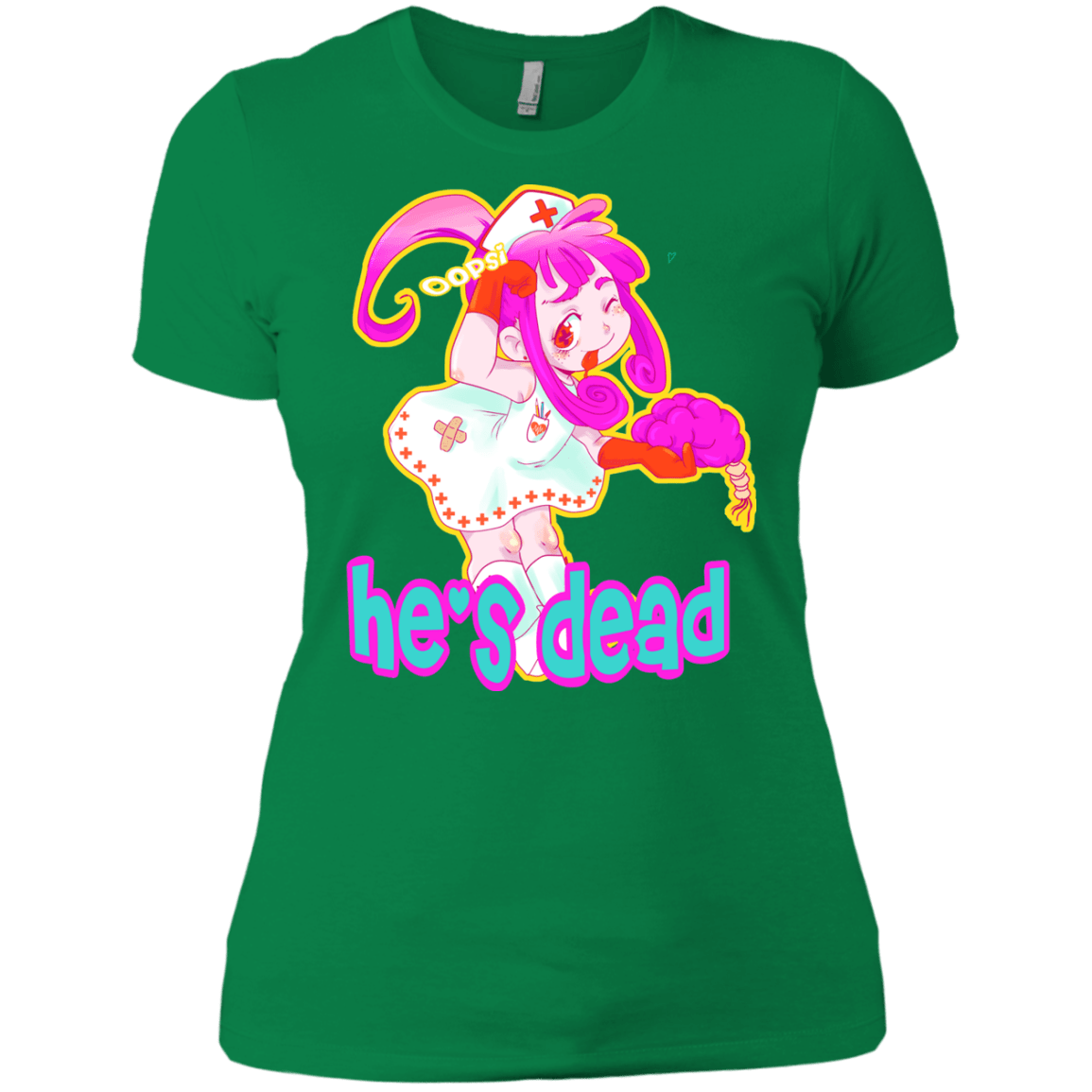 T-Shirts Kelly Green / X-Small Oopsi Women's Premium T-Shirt