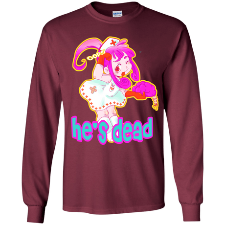 T-Shirts Maroon / YS Oopsi Youth Long Sleeve T-Shirt