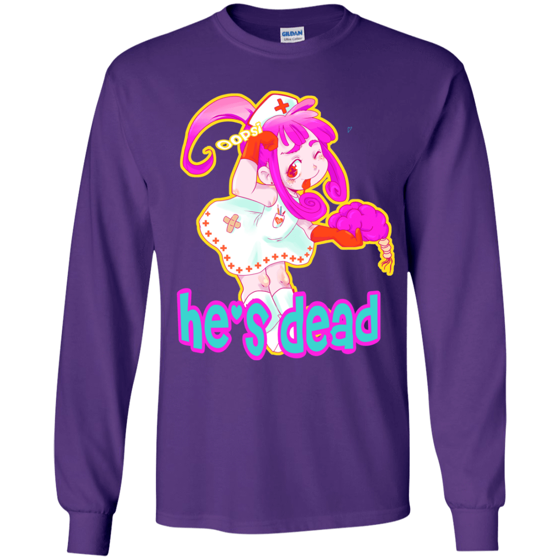 T-Shirts Purple / YS Oopsi Youth Long Sleeve T-Shirt