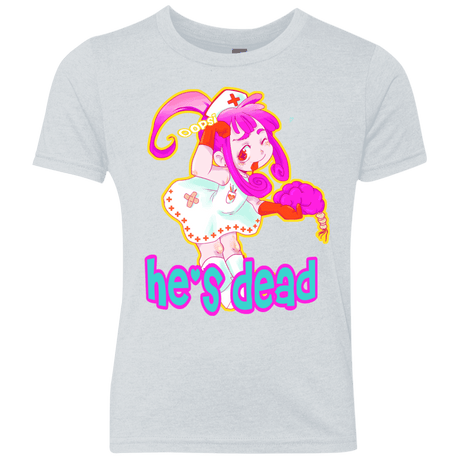 T-Shirts Heather White / YXS Oopsi Youth Triblend T-Shirt