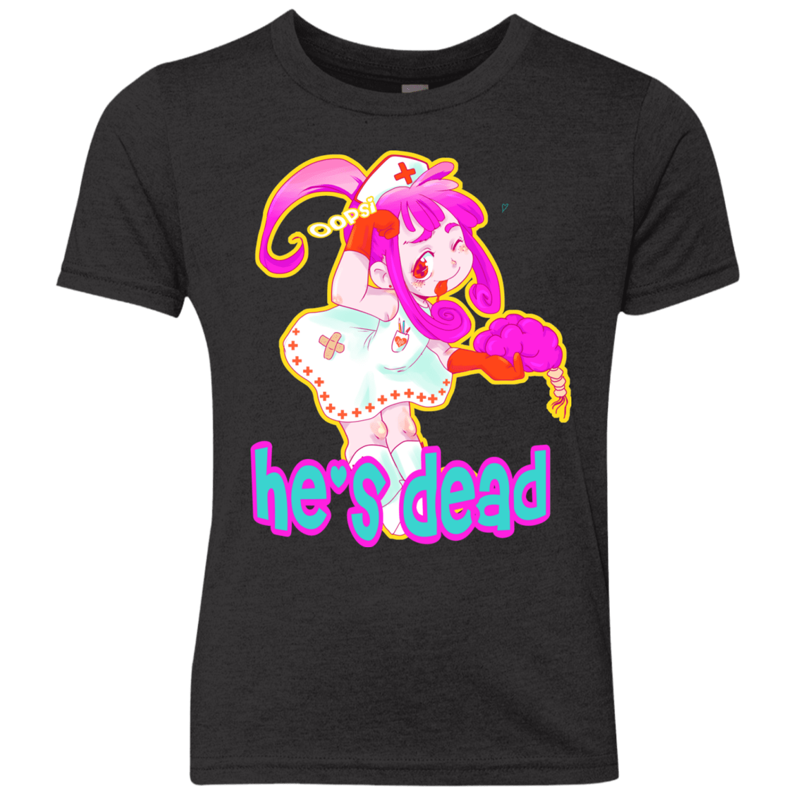 T-Shirts Vintage Black / YXS Oopsi Youth Triblend T-Shirt