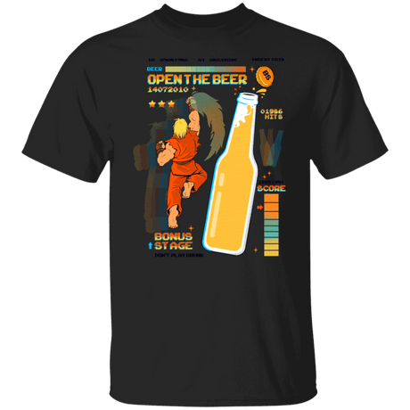 T-Shirts Black / S Open the Beer T-Shirt