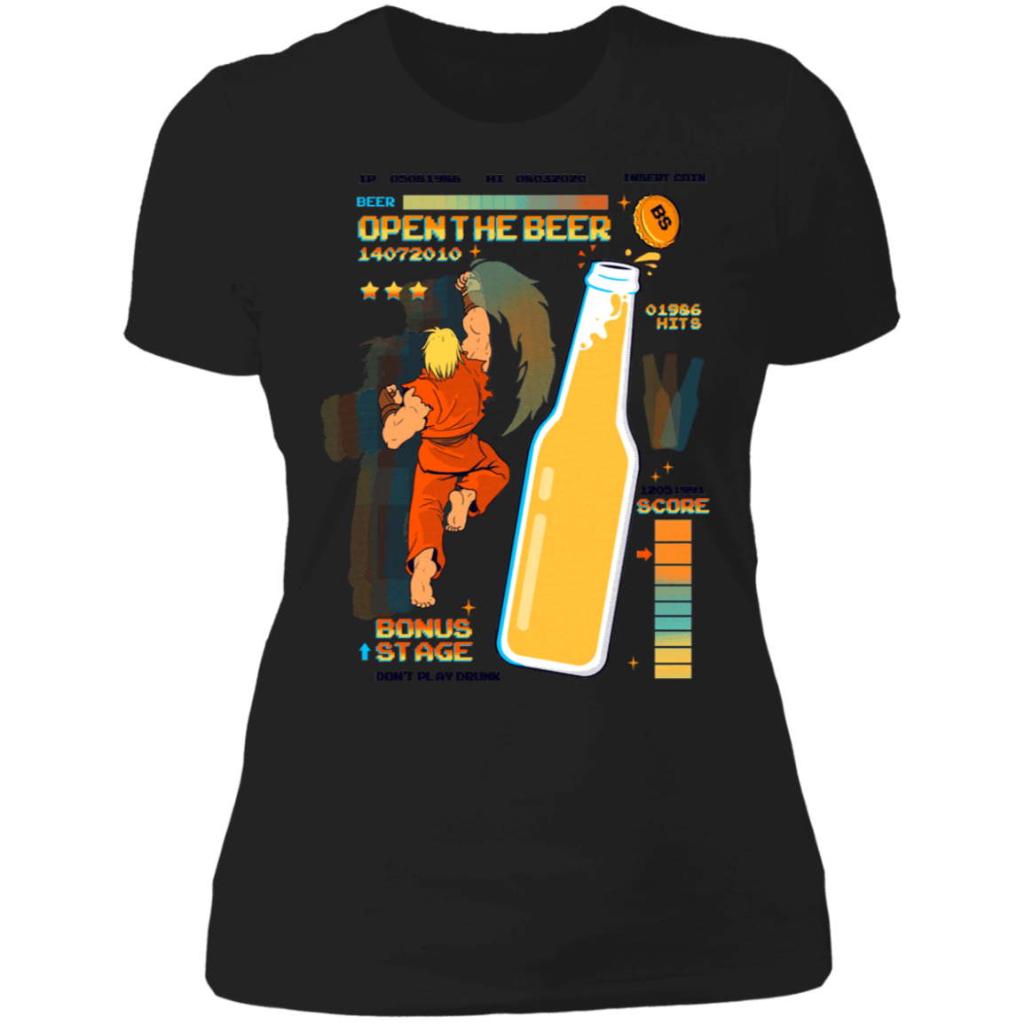 T-Shirts Black / X-Small Open the Beer Women's Premium T-Shirt