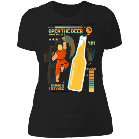 T-Shirts Black / X-Small Open the Beer Women's Premium T-Shirt