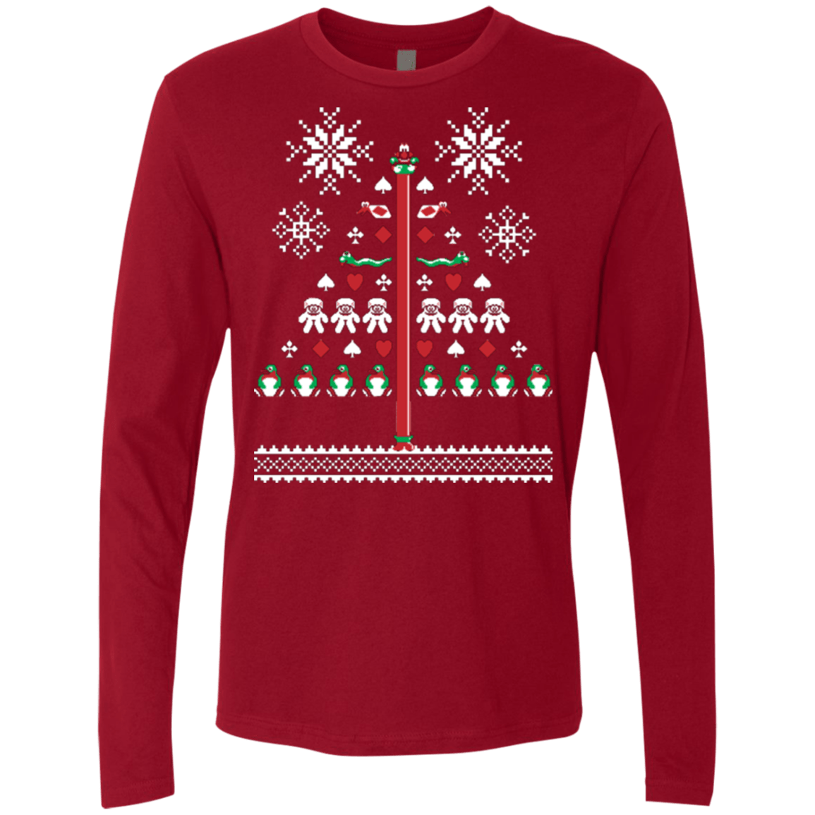 T-Shirts Cardinal / Small Operation Christmas Cod Men's Premium Long Sleeve