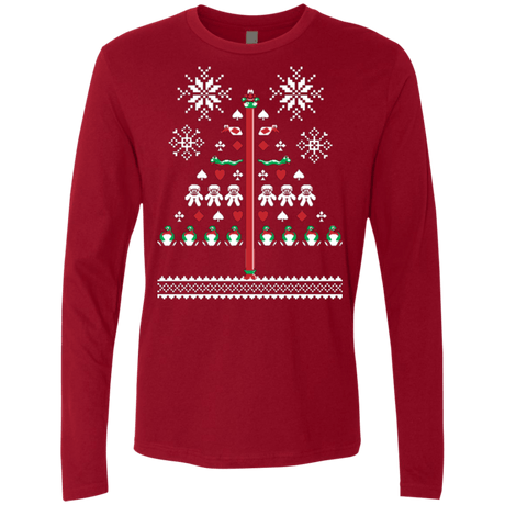 T-Shirts Cardinal / Small Operation Christmas Cod Men's Premium Long Sleeve