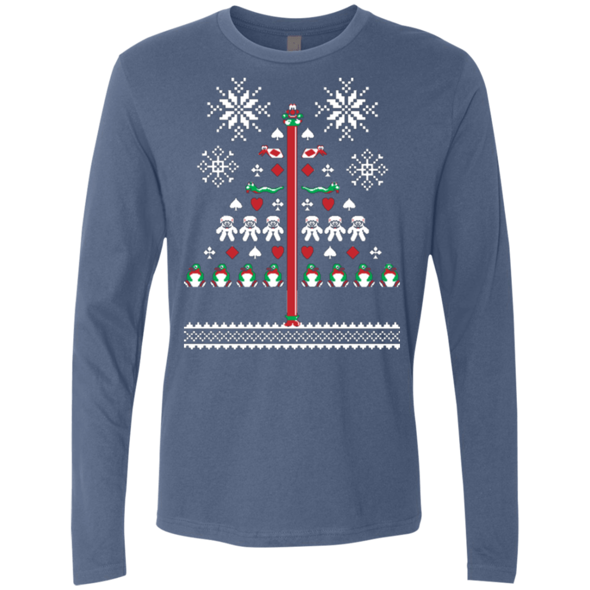 T-Shirts Indigo / Small Operation Christmas Cod Men's Premium Long Sleeve