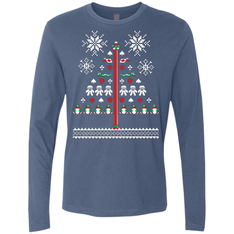 T-Shirts Indigo / Small Operation Christmas Cod Men's Premium Long Sleeve