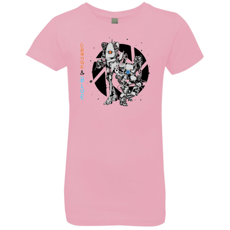 T-Shirts Light Pink / YXS Orange and Blue Girls Premium T-Shirt