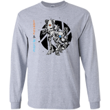 T-Shirts Sport Grey / S Orange and Blue Men's Long Sleeve T-Shirt