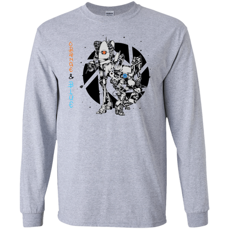 T-Shirts Sport Grey / S Orange and Blue Men's Long Sleeve T-Shirt