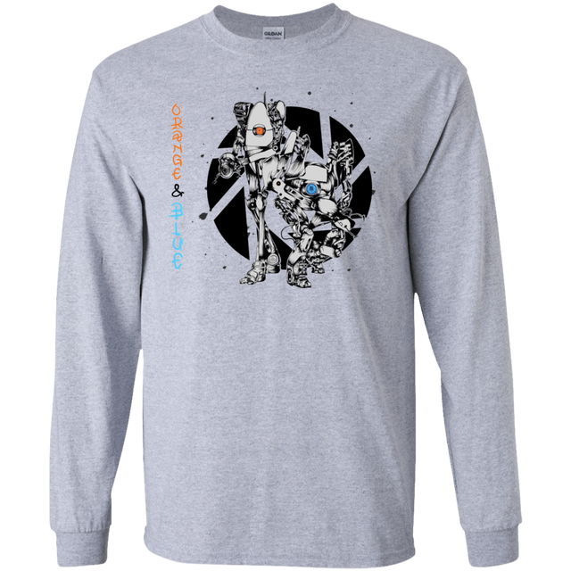 T-Shirts Sport Grey / S Orange and Blue Men's Long Sleeve T-Shirt