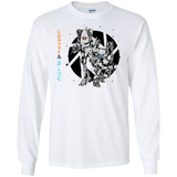 T-Shirts White / S Orange and Blue Men's Long Sleeve T-Shirt