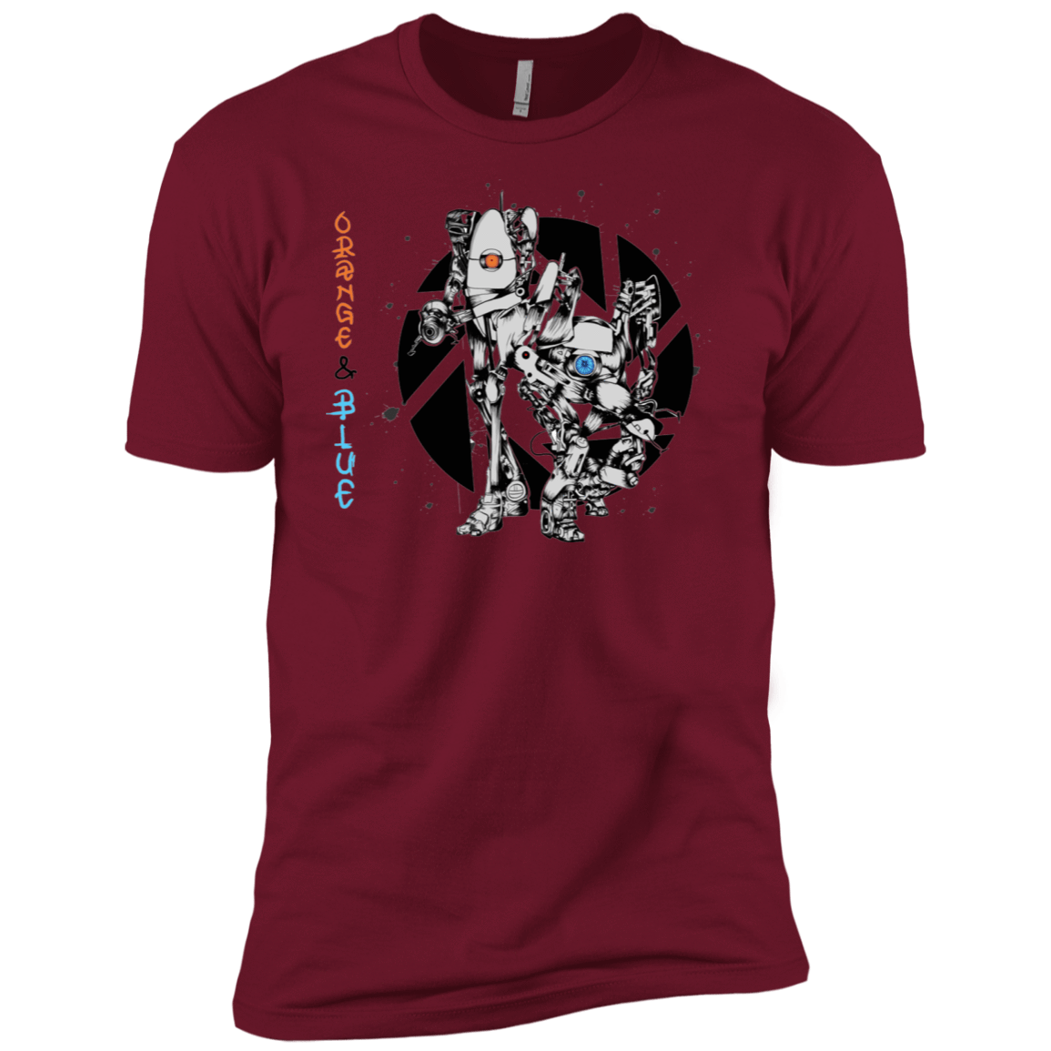 T-Shirts Cardinal / X-Small Orange and Blue Men's Premium T-Shirt