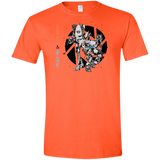 T-Shirts Orange / S Orange and Blue Men's Semi-Fitted Softstyle