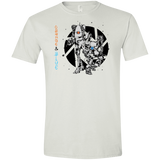 T-Shirts White / X-Small Orange and Blue Men's Semi-Fitted Softstyle