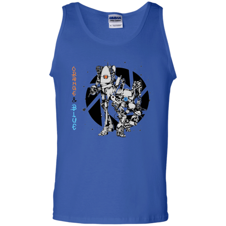 T-Shirts Royal / S Orange and Blue Men's Tank Top