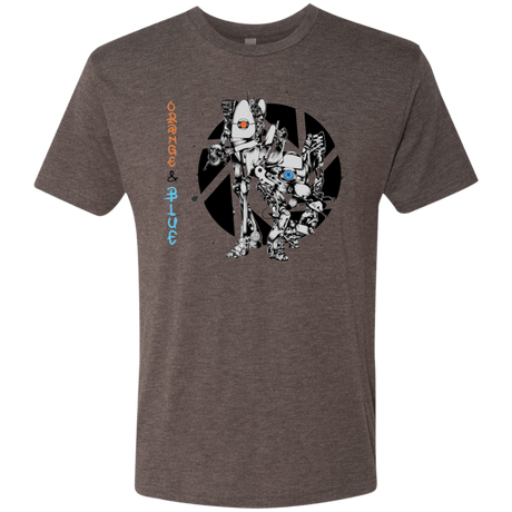 T-Shirts Macchiato / S Orange and Blue Men's Triblend T-Shirt