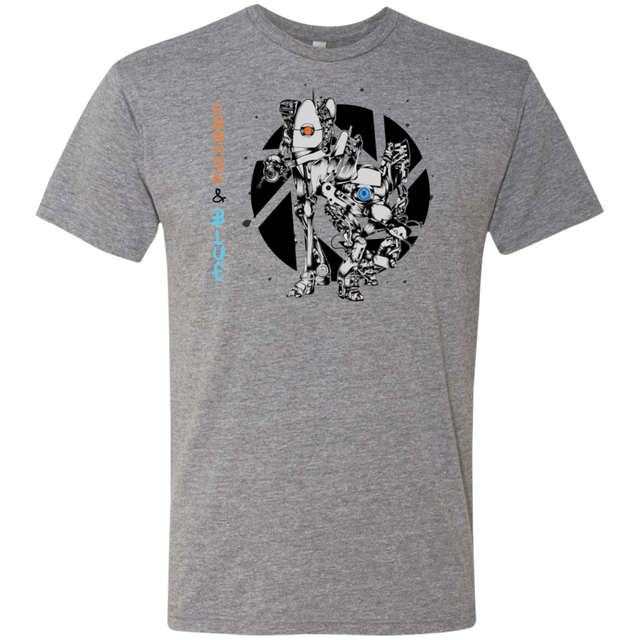 T-Shirts Premium Heather / S Orange and Blue Men's Triblend T-Shirt