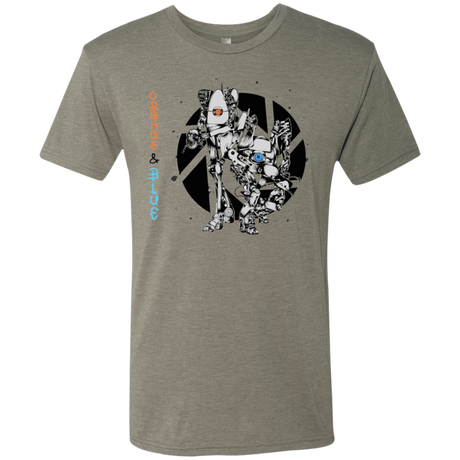 T-Shirts Venetian Grey / S Orange and Blue Men's Triblend T-Shirt