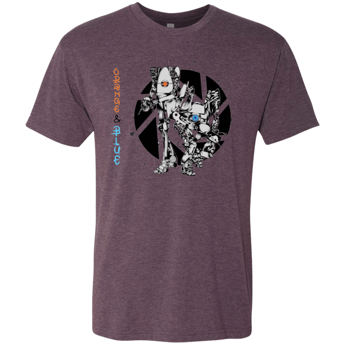 T-Shirts Vintage Purple / S Orange and Blue Men's Triblend T-Shirt