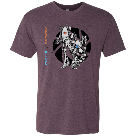 T-Shirts Vintage Purple / S Orange and Blue Men's Triblend T-Shirt
