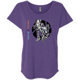 T-Shirts Purple Rush / X-Small Orange and Blue Triblend Dolman Sleeve